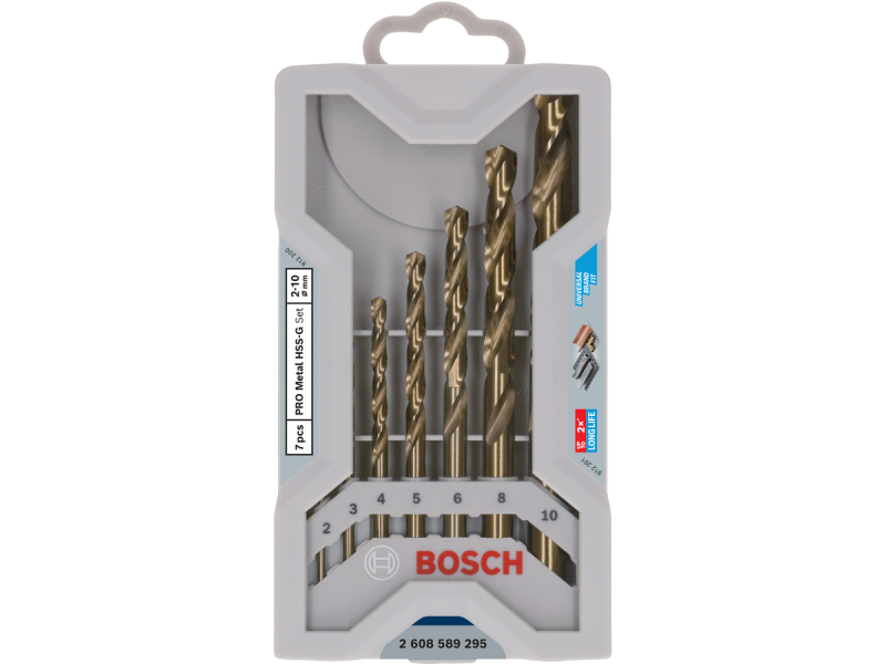 7-delni set svedrov HSS-G DIN 338 PRO Metal za kovino Bosch, 2608589295